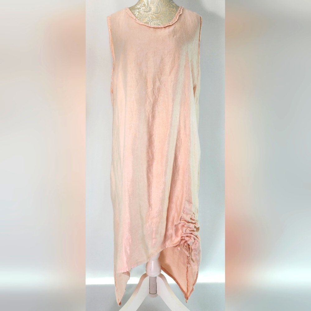Shari B. Green Re-made Linen Dress
